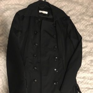 New York and company trench coat black jacket  XL extra large